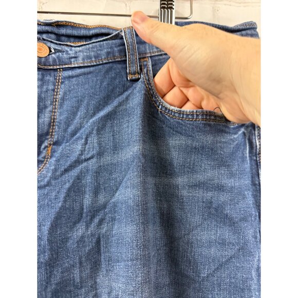 Old Navy Jeans Womens Size 12 Blue Distressed Skinny Stretch Streetwear Y2K - Picture 5 of 7